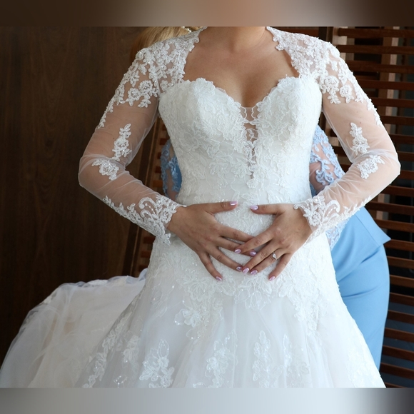 Sophia Tolli- Ivory Blush Wedding Gown for Sale - Picture 6 of 16